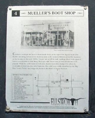 Mueller's Boot Shop Marker image. Click for full size.