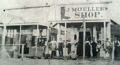 Photo of Mueller's Boot Shop on Marker image. Click for full size.