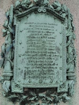 Rutherford World War I Plaque image. Click for full size.