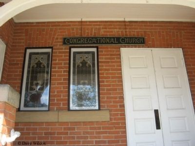 First Congregational Church - Center Entrance Doors image. Click for full size.