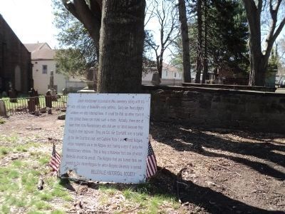 Belleville Reformed Church Cemetery Marker image. Click for full size.