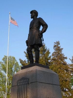 Reynolds Statue in Gettysburg National Cemetery image. Click for full size.