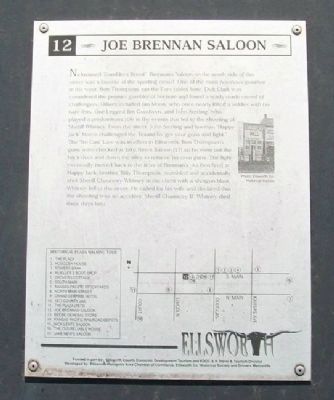 Joe Brennan Saloon Marker image. Click for full size.