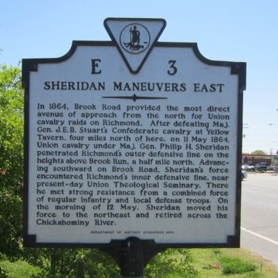 Sheridan Maneuvers East Marker image. Click for full size.