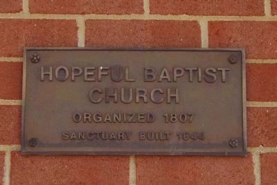 Hopeful Baptist Church image. Click for full size.