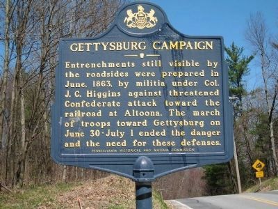 Gettysburg Campaign Marker. Click for full size. Gettysburg Campaign Marker image. Click for full size.