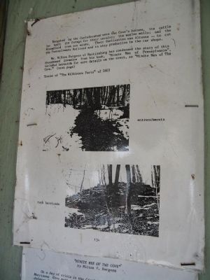 Second Interpretive Marker at Western Terminus of Trenches. Click for full size. Second Interpretive Marker at Western Terminus of Trenches image. Click for full size.