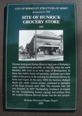 Site of Hunrick Grocery Store Marker image. Click for full size.