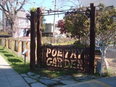 The Poetry Garden Marker. Click for full size. The Poetry Garden Marker image. Click for full size.