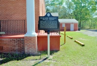 Bryan Neck Missionary Baptist Church Marker image. Click for full size.