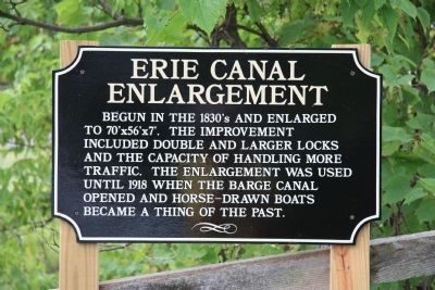 Erie Canal Enlargement Marker image. Click for full size.