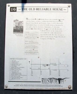 The Old Reliable House Marker image. Click for full size.