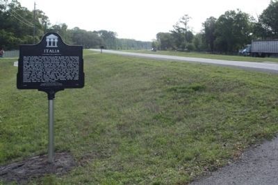 Italia Marker, seen looking east along State Road A1A image. Click for full size.