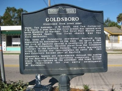 Goldsboro Marker image. Click for full size.