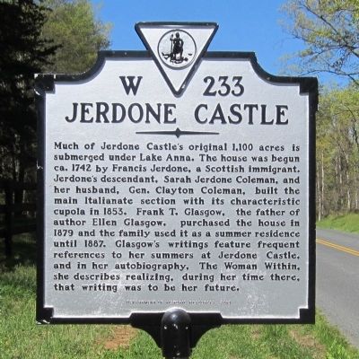 Jerdone Castle Marker image. Click for full size.
