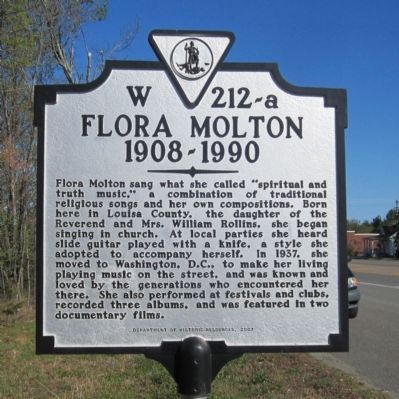 Flora Molton Marker image. Click for full size.