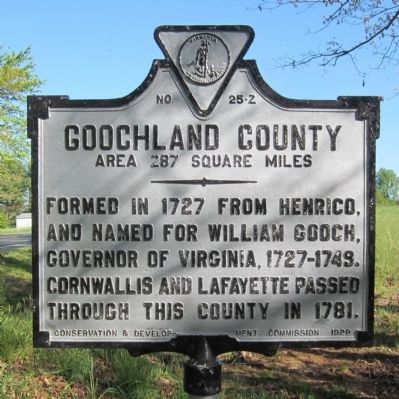 Goochland County Marker image. Click for full size.