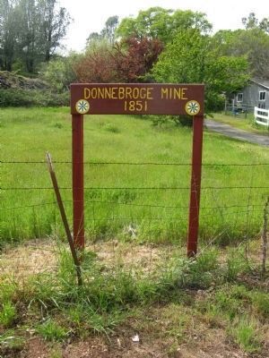 Donnebrouge Mine Sign Near the Marker image. Click for full size.