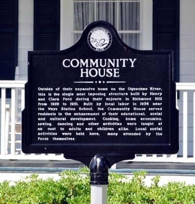Community House Marker image. Click for full size.