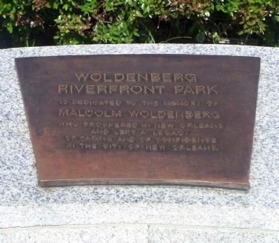 Woldenberg Riverfront Park. Click for full size. Woldenberg Riverfront Park image. Click for full size.