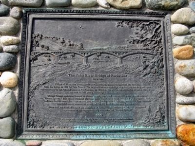The Yuba River Bridge at Parks Bar Marker image. Click for full size.