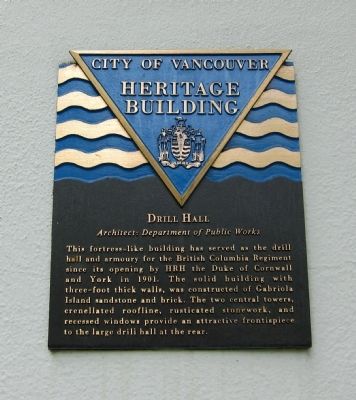 Drill Hall Marker. Click for full size. Drill Hall Marker image. Click for full size.
