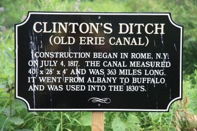 Clinton's Ditch Marker image. Click for full size.