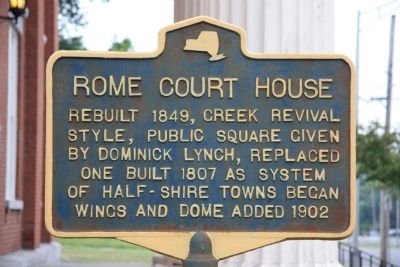 Rome Court House Marker image. Click for full size.