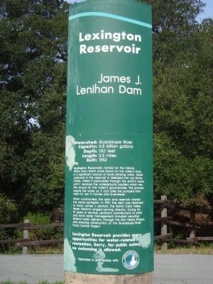 Lexington Reservoir. Click for full size. Lexington Reservoir image. Click for full size.