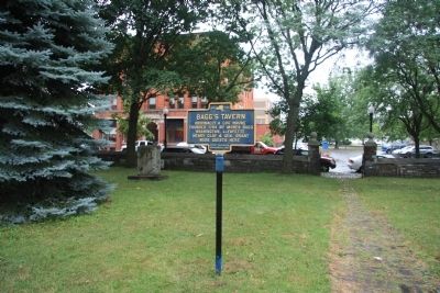 Bagg's Tavern Marker. Click for full size. Bagg's Tavern Marker image. Click for full size.