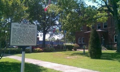 The Scopes Trial Marker. Click for full size. The Scopes Trial Marker image. Click for full size.