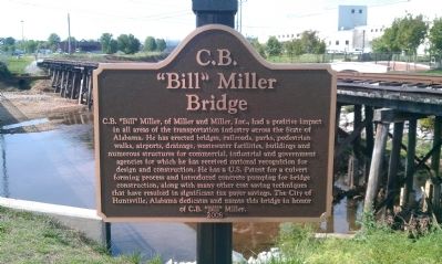 C.B. "Bill" Miller Bridge Marker image. Click for full size.