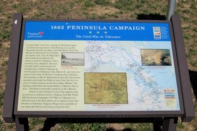 1862 Peninsula Campaign CWT Marker image. Click for full size.