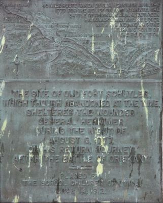 The Site of Old Fort Schuyler Marker. Click for full size. The Site of Old Fort Schuyler Marker image. Click for full size.