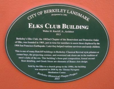 Elks Club Building Marker. Click for full size. Elks Club Building Marker image. Click for full size.