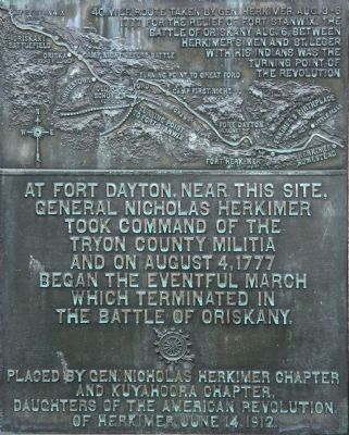 General Herkimer Takes Command Marker image. Click for full size.