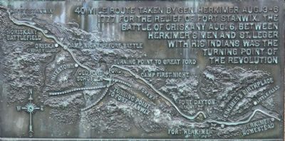 General Herkimer Takes Command Marker image. Click for full size.