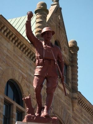 Top Statue - - "Spirit of the American Doughboy" image. Click for full size.