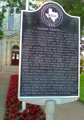 Parker County, C.S.A. Marker image. Click for full size.