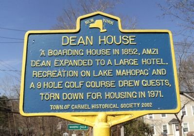 Dean House Marker image. Click for full size.