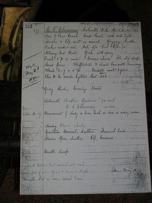 Copy of the bill of sale for The "Hattie Butner" image. Click for full size.
