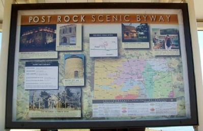 Post Rock Scenic Byway Marker (Side A) image. Click for full size.