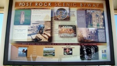 Post Rock Scenic Byway Marker (Side B) image. Click for full size.