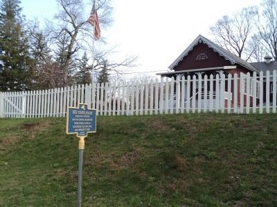 Red Schoolhouse Marker. Click for full size. Red Schoolhouse Marker image. Click for full size.