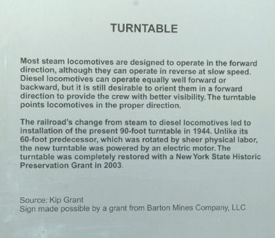 North Creek Turntable Marker. Click for full size. North Creek Turntable Marker image. Click for full size.