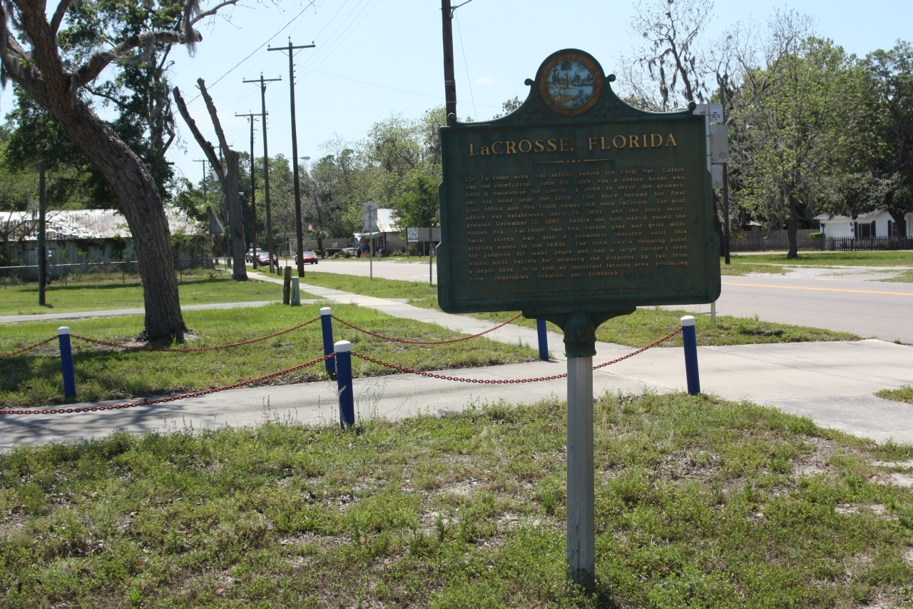 LaCrosse, Florida Marker, looking south along State Road 121