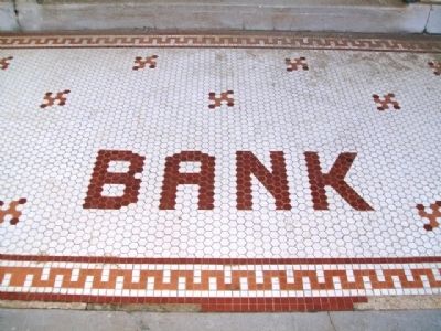 Benton County National Bank Entrance Tile. Click for full size. Benton County National Bank Entrance Tile image. Click for full size.