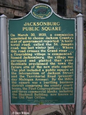 Jacksonburg Public Square Marker image. Click for full size.