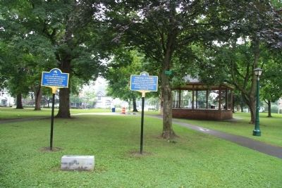 Early Village Burying Ground Marker. Click for full size. Early Village Burying Ground Marker image. Click for full size.