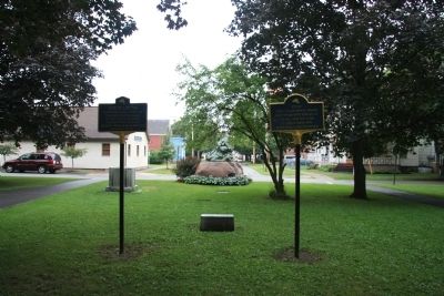 Early Village Burying Ground Marker. Click for full size. Early Village Burying Ground Marker image. Click for full size.